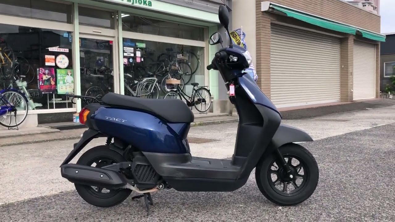 HONDA TACT BASIC 2022MODEL 18,438km NAVY - YouTube