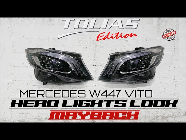 Mercedes Vito w447 retrofit to Vera cruz Body kit + Head lights Maybach  Style by Tolias Edition 