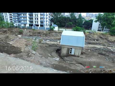 ვერის ხეობა წყალდიდობის შემდეგ TBILISI FLOOD , DJI Inspire 1