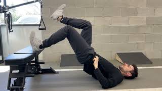 Eccentric Supine 90/90 Hamstring Lift (2 up, 1 down)