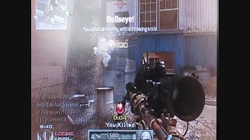 Modern Warfare 2: Epic Throwing Knife Across the Map Kill in Scrapyard