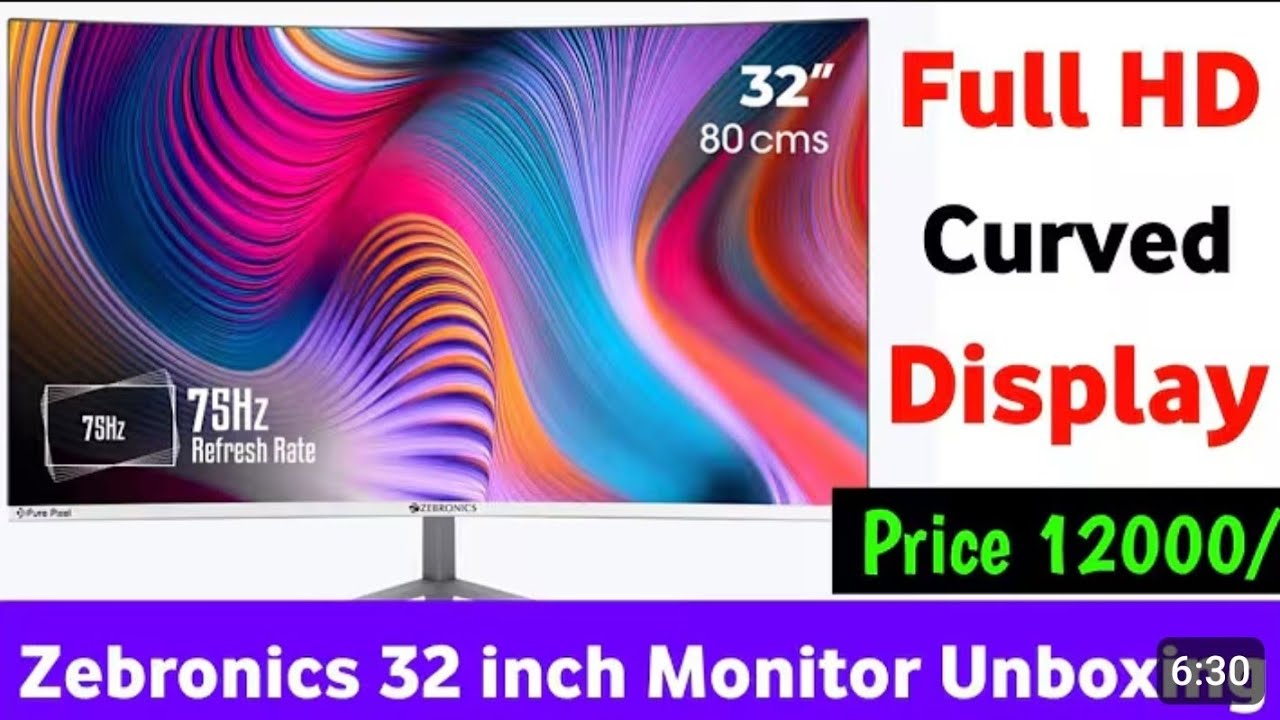 ZEBRONICS AC32FHD 32'' Curved Monitor Unboxing & Honest Review❌Don't West Your Money..?
