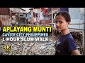 Slum walk at aplayang munti in cavite city philippines  harsh realities of life in the slums 4k