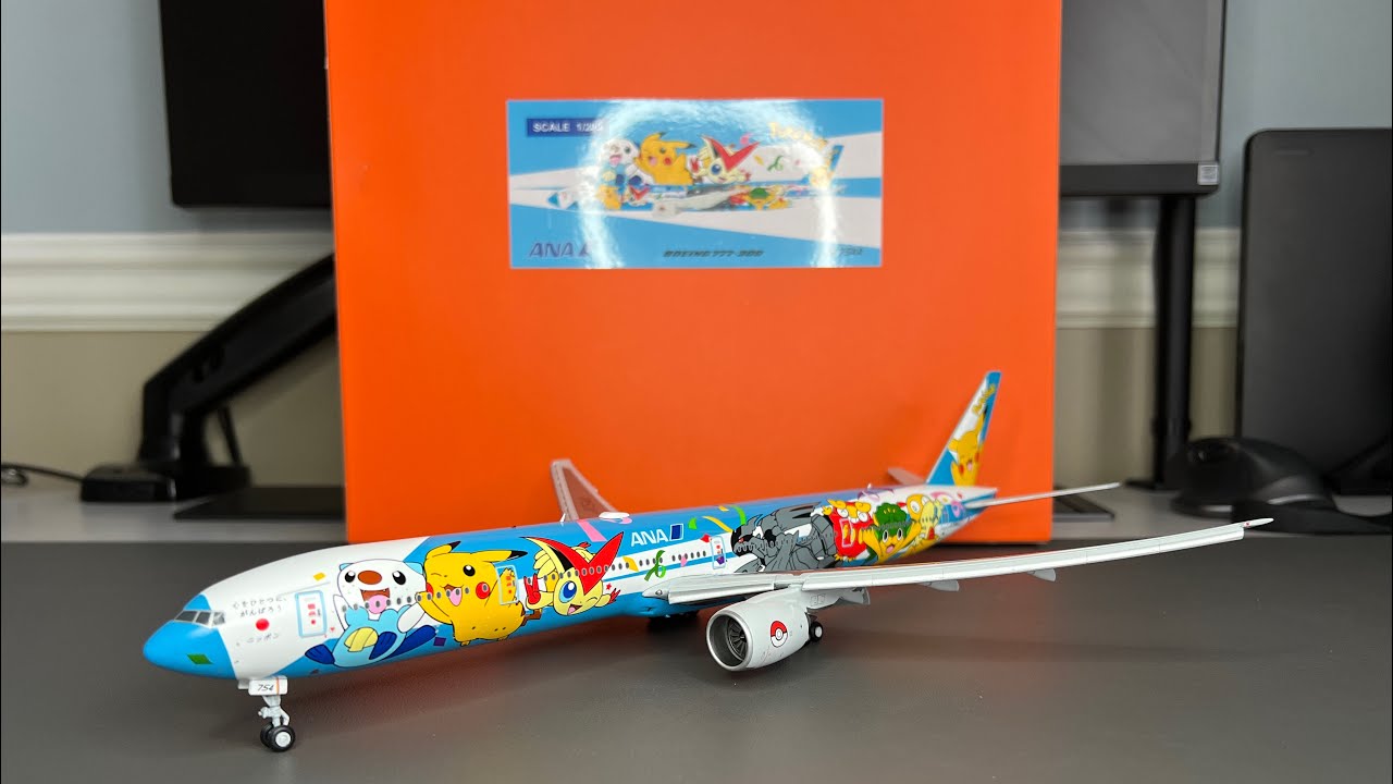 JC Wings 1:200 Boeing 777-300 ANA Pokémon Livery Unboxing