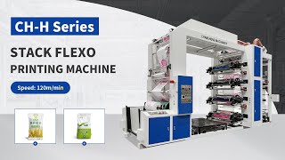 8 Color Stack Type Double Sides Printing Flexo Printing Machine with Corona Treatment