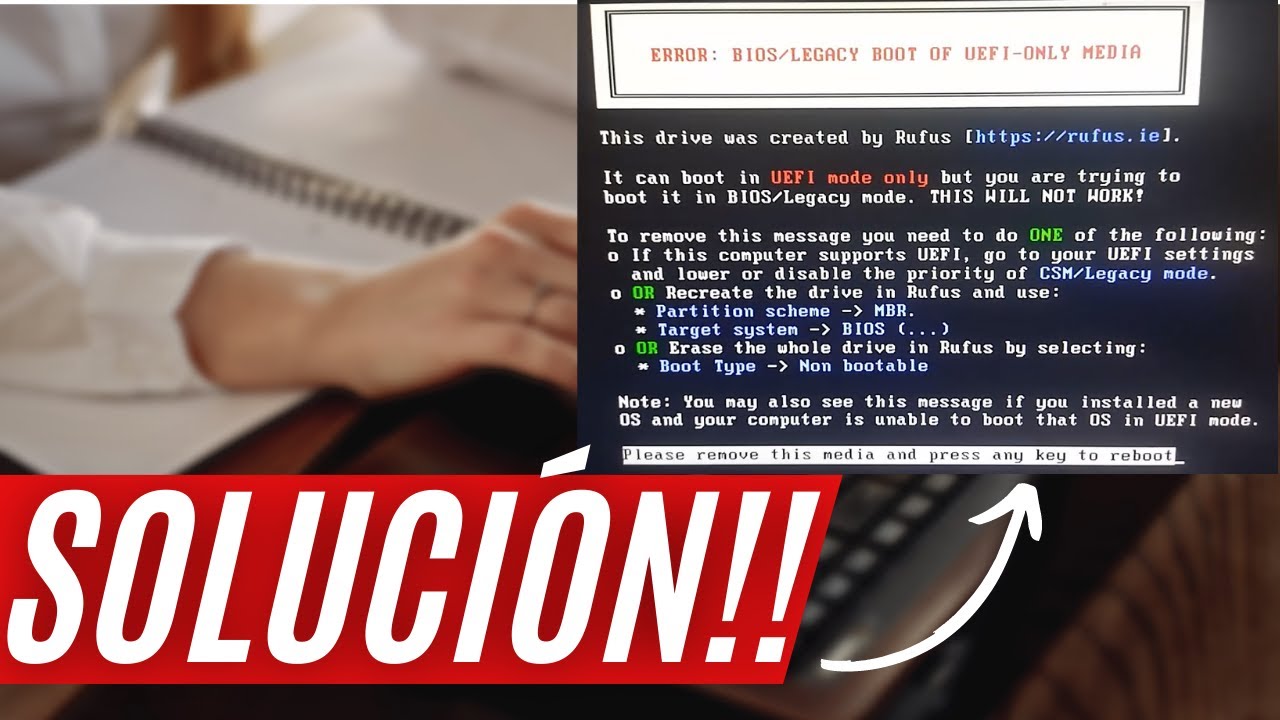 SOLUCION Error Bios Legacy Boot of Uefi only media 2025 | FÁCIL Y