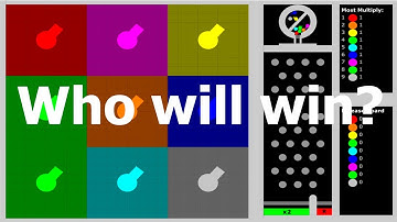 Multiply or Release #6 -  Marble battle in Algodoo