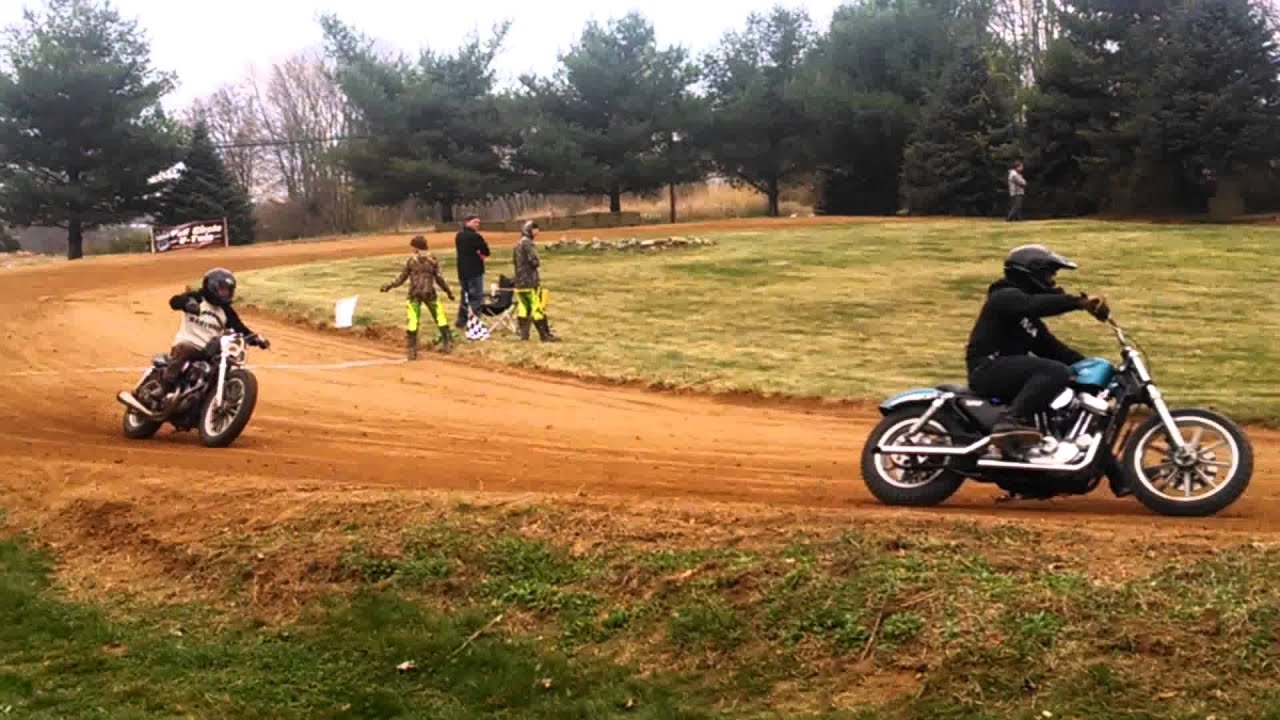 Sportsters Short Dirt Track Flat Track Racing - 1 - YouTube