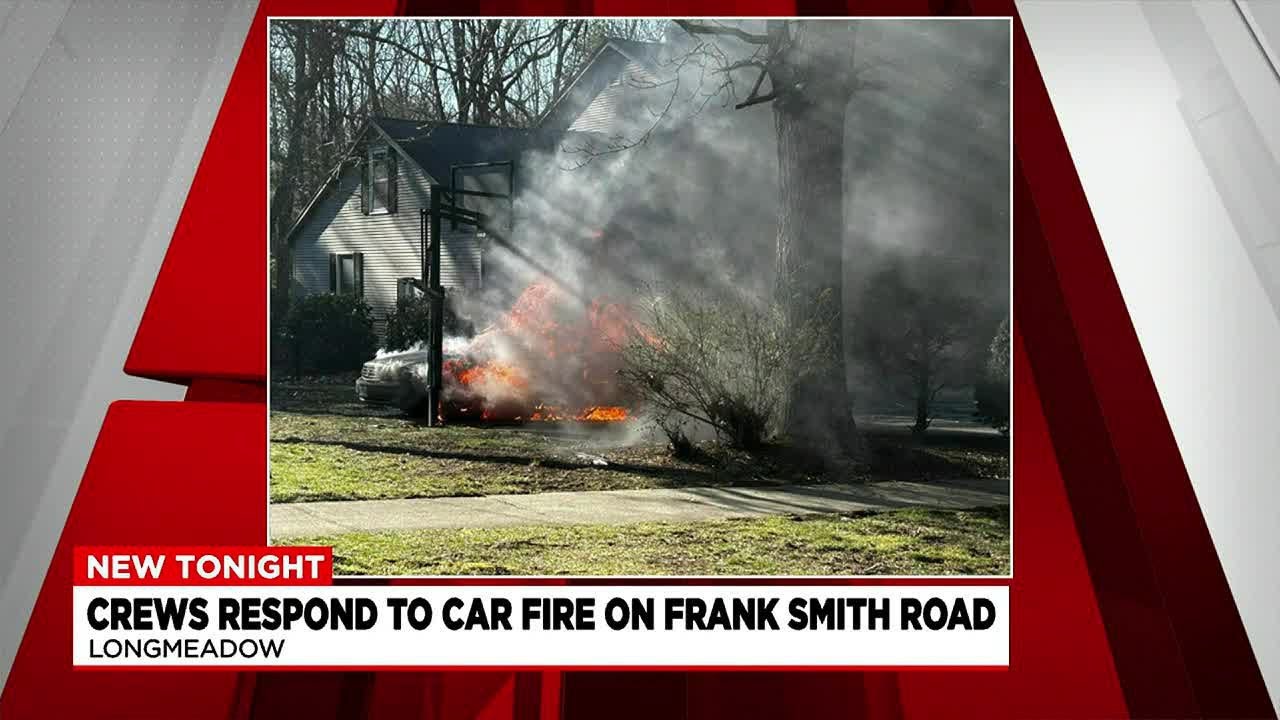Longmeadow crews respond to a car fire on Frank Smith Road - YouTube