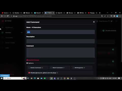 how to create custom command