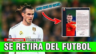 GARETH BALE así SE RETIRA DEL FÚTBOL / anuncio del ex jugador del real madrid #garethbale
