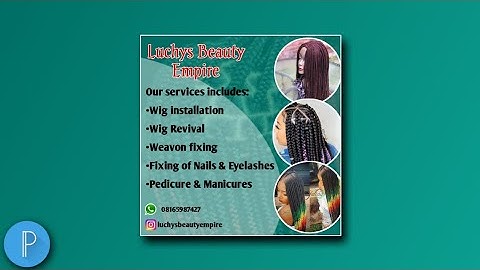 How to make a professional advertisement flyer using pixellab on your phone in 2021