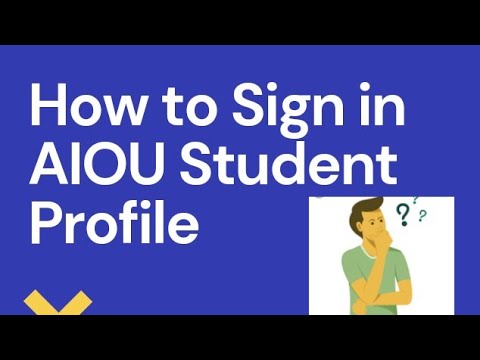 How to Sign in AIOU Student Profile