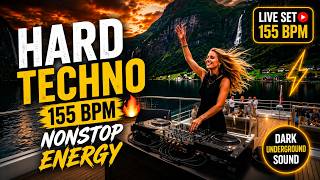 155 BPM HARD TECHNO 🔥 Nonstop Energy | Dark Underground Techno DJ Mix 2026