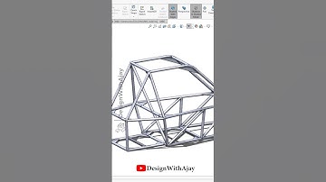 Design A Roll Cage Frame Using SolidWorks #automobile #designwithajay