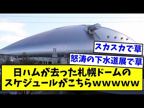日ハムが去った札幌ドームのスケジュールがこちらｗｗｗｗｗｗ【なんJ反応】