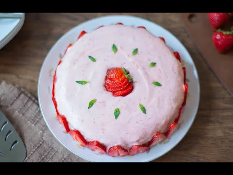 cheesecake-au-basilic-et-sa-mousse-à-la-fraise