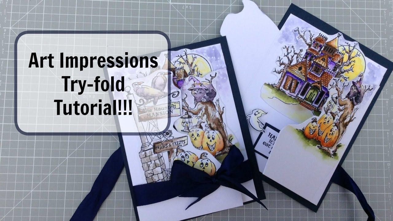 art impressions try fold tutorial part a youtube tryfold