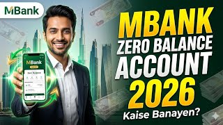 M Bank Account Kaise Banaye 2026 Mbank Zero Balance Account Open Karne Ka Tarika 2026