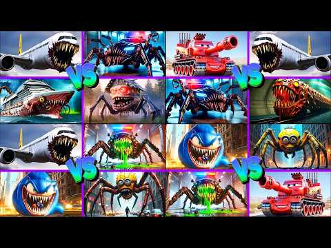 Train Eater VS Bus Eater | Coffin Dance Monster Car Tiles Hop