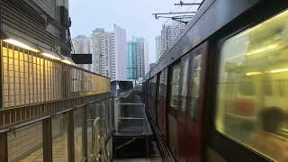 TML IKK-Train D381/D382 departs Ma On Shan P1 (To Tuen Mun)