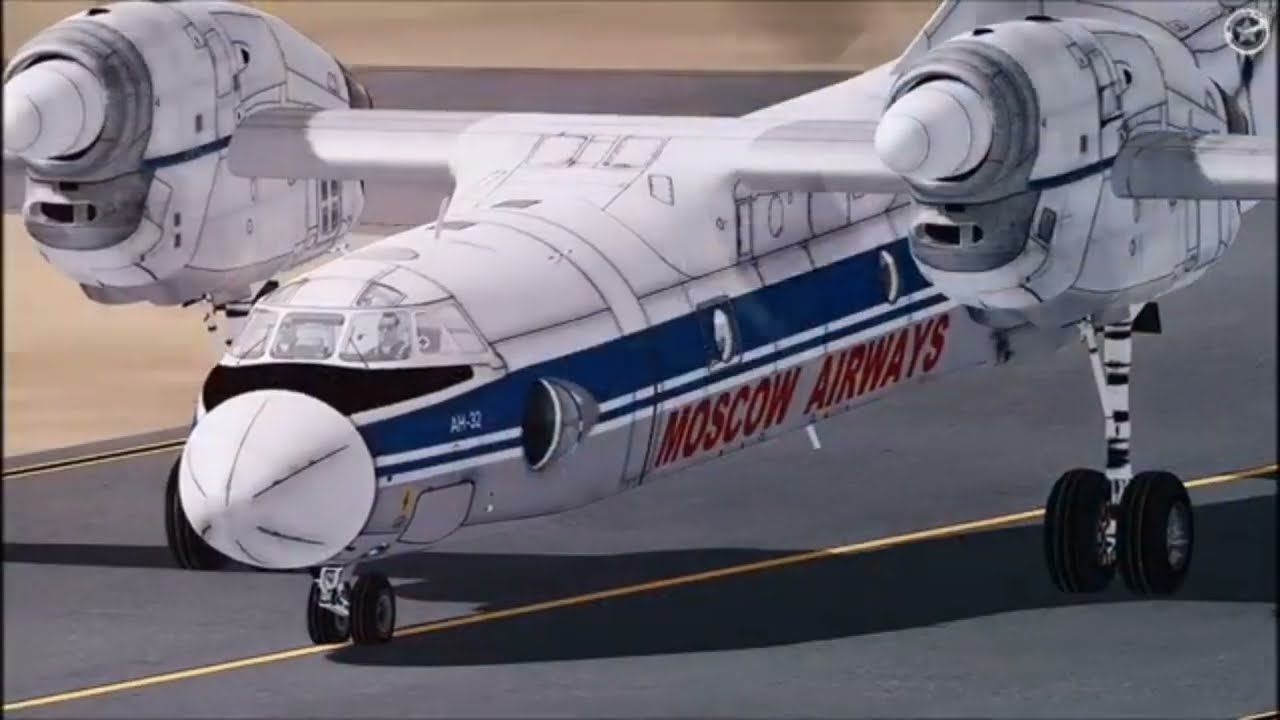 Air Africa Antonov An-26 crash in 1996 - Crash Animation