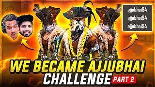 We 3 Became Ajjubhai Challenge😍 Part 2- Against 6 Random Pro Players😱- Garena Free Fire