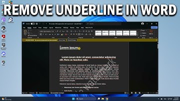How To Remove Underline In Microsoft Word - Easy Fix