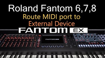 Roland Fantom - Connect External Device by MIDI Port