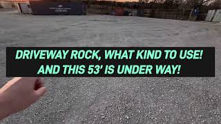 WE RAN A LITTLE DRIVEWAY ROCK EXPERIMENT, WATCH FOR DETAILS. AND MORE 53’ STUFF! by Simple Shipping Containers  408 views 2 months ago 4 minutes, 28 seconds