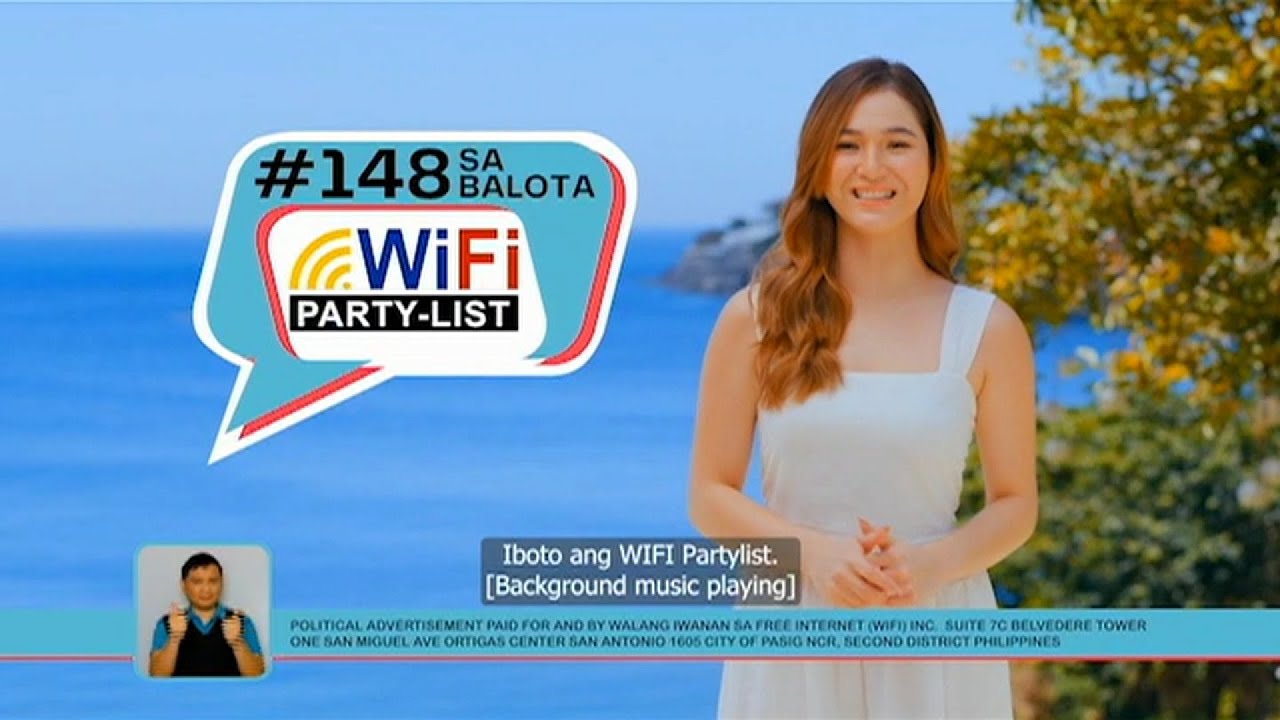 WIFI Partylist Paid TV Ad April 2022 15s With Barbie Imperial GMA 