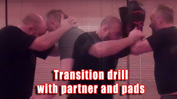 Practical Kata Bunkai: Transition drill with partner and pads