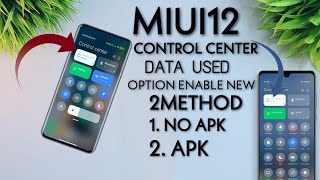 How To Enable Daily Data Usage Option In MIUI 12 Control Center Any Xiaomi Phone |Enable Data Usag Profile