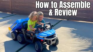 Set Up Guide & Review of 24V 2 Seater Ride On Dump Truck with Remote