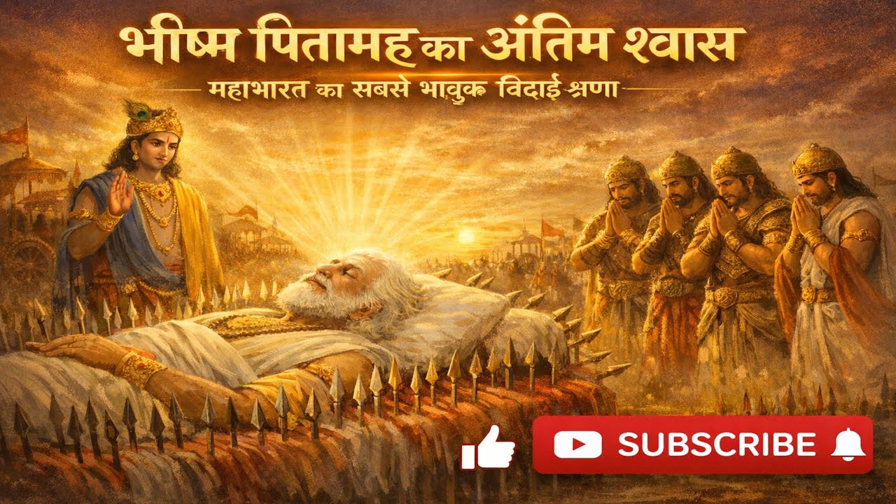 भीष्म पितामह का अंतिम श्वासऔर महाभारत का सबसे भावुक विदाई क्षण