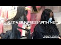 curly to straight: get a silk press with me | tips on growing hair naturally