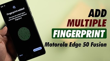 Moto Edge 50 Fusion: How to Set up Fingerprint on Motorola Phone!