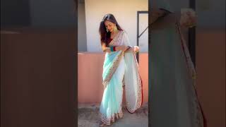 Must Try Candid Poses In Saree Santoshi Megharaj