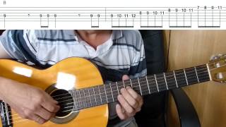 Video thumbnail of "Entry Of The Gladiators (Circus Music) - Easy Guitar melody tutorial + TAB Guitar lesson"