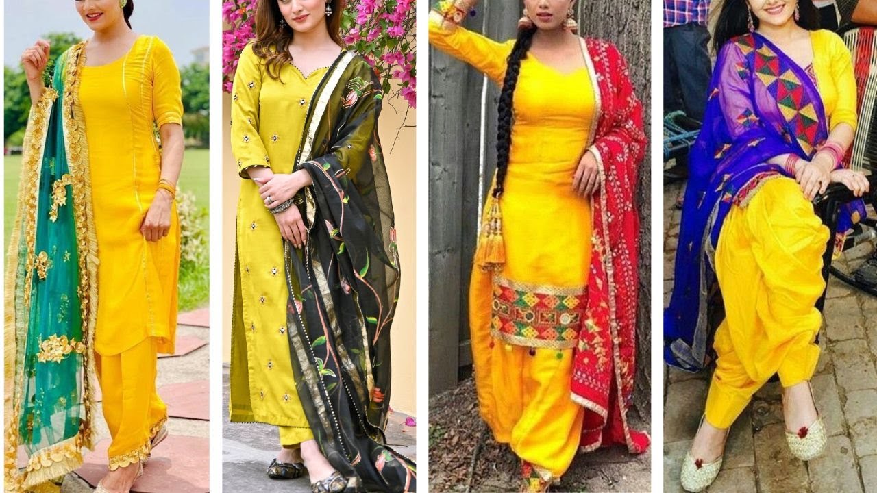 Lemon Yellow All Over Butti Suits 10001 - Aarshi Fashions