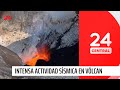Alerta Naranja en volcán Villarrica: Intensa actividad sísmica y explosiones asociadas