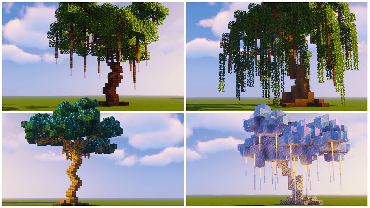 Minecraft Fantasy Tree Schematics