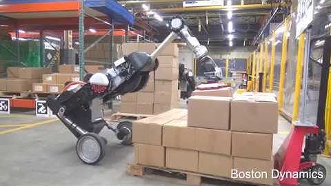 Boston Dynamics - Handle Autonomous Robot Logistics Handling [1080p]