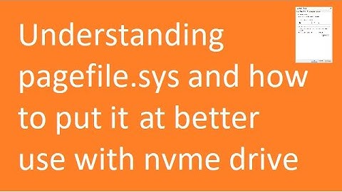What Is Pagefile.sys? Can I Delete It? Best settings for computer with over 4GB RAM!