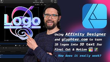 3D Logos with Affinity Designer and Glyphter.com for Final Cut & Motion - FIX!