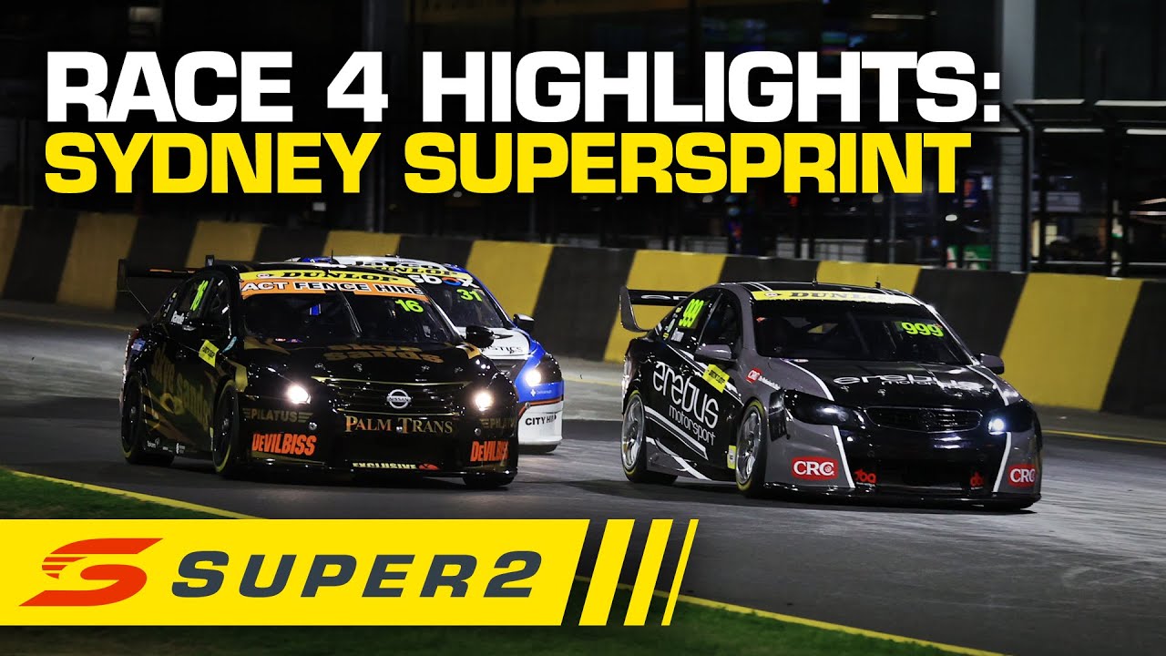 Highlights Race 4 Sydney SuperSprint Super2 2020 YouTube