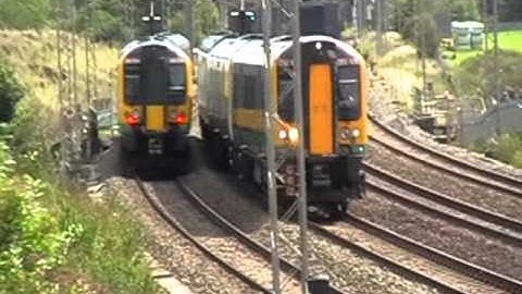 Trains at Linslade Tunnel (WCML)