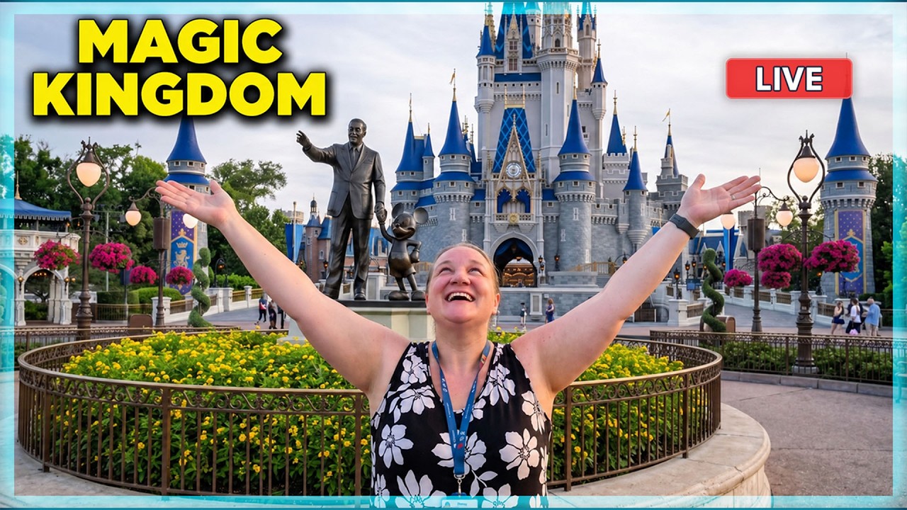 🔴 LIVE: Magic Kingdom Rope Drop at Walt Disney World | How Many Rides Before the Crowds?