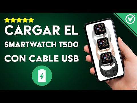 ¿Cómo Cargar el Smartwatch T500 con el Cable USB sin Dañar el Reloj?