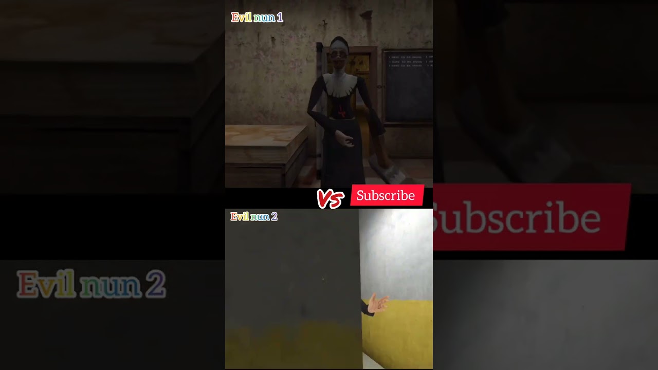 Evil Nun 1 Vs Evil Nun 2 scray 
